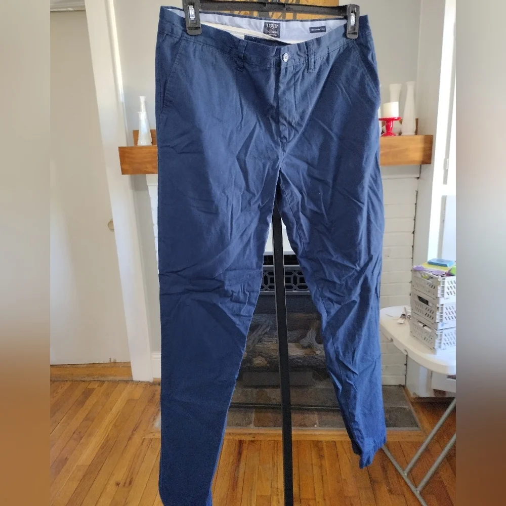 J. Crew the Driggs Summer Weight Chino Navy Pants